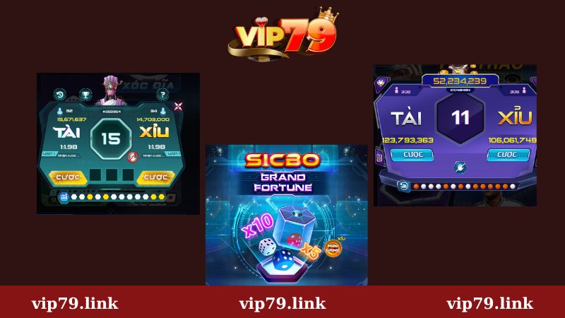 Các thể loại tài xỉu tại Vip79
