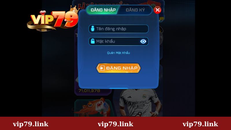 Đăng nhập Vip79 nhanh chóng chỉ trong 3 bước