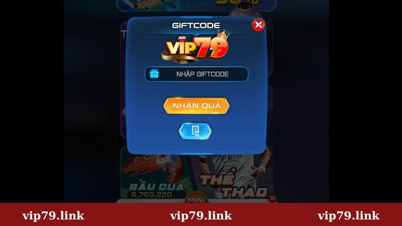 Cách nhận giftcode Vip79