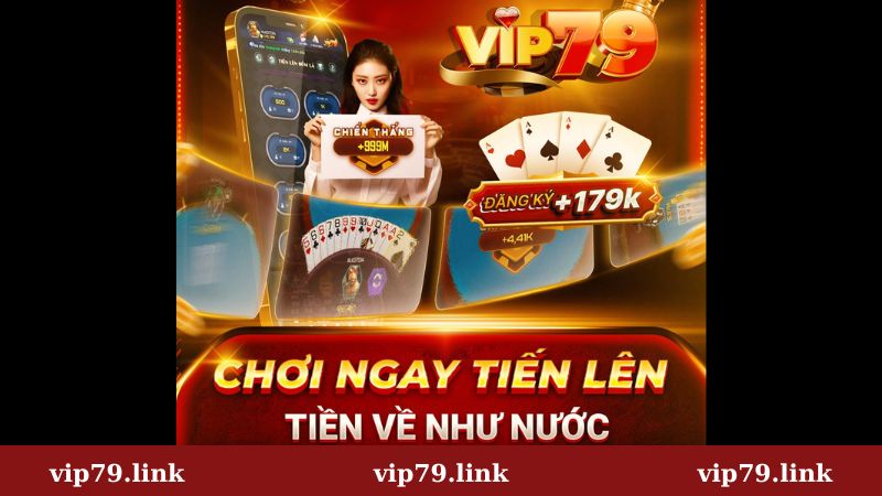 Làm giàu từ 70k từ app Timp Plus với game bài Tiến lên Vip79