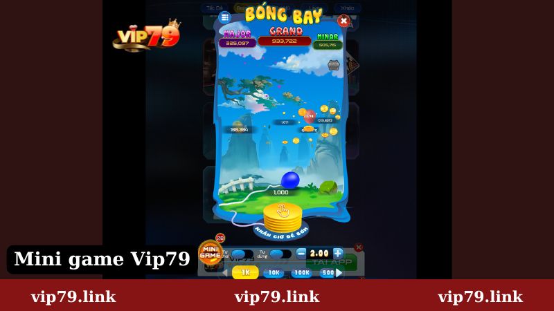 Sảnh mini game sôi động tại Vip79